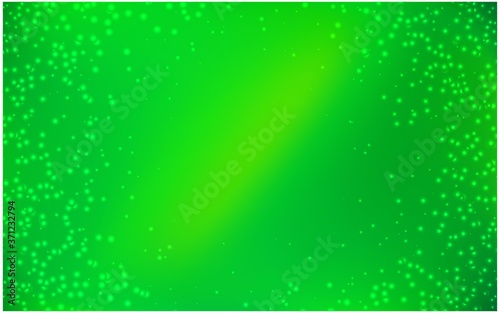Light Green vector texture with milky way stars. Shining illustration with sky stars on abstract template. Best design for your ad, poster, banner.