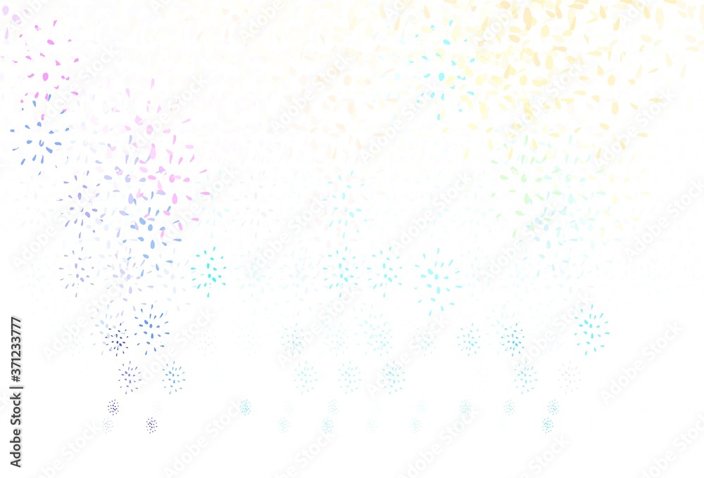 Light Blue, Yellow vector background with bubbles. Light Blue, Yellow vector background with bubbles.