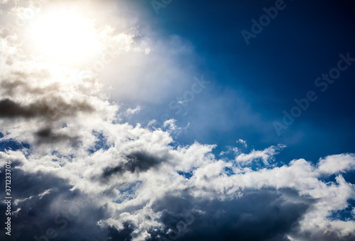 Fototapeta Naklejka Na Ścianę i Meble -  Cloudscape with a Sunlight