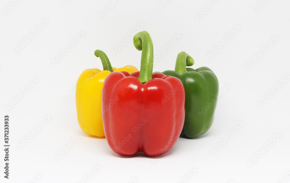 red yellow and green peppers red yellow and green peppers