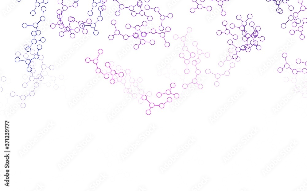 Light Purple, Pink vector background with forms of artificial intelligence. Light Purple, Pink vector background with forms of artificial intelligence.