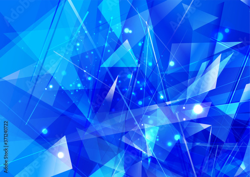 透き通ったクリスタル風抽象背景素材