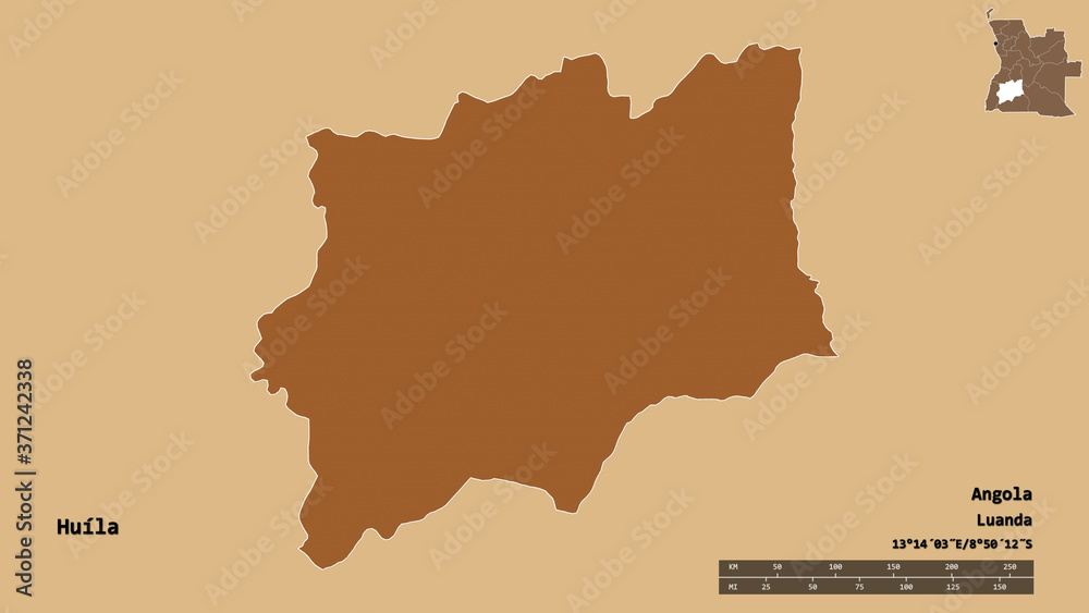 Huíla, province of Angola, zoomed. Pattern