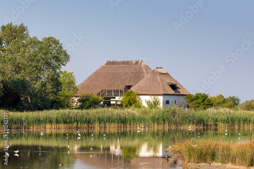 Edificio della laguna, un tipo di capanna caratteristico del Friuli Venezia Giulia che nella laguna di Marano si è conservato in maniera fedele alla tradizione. photo