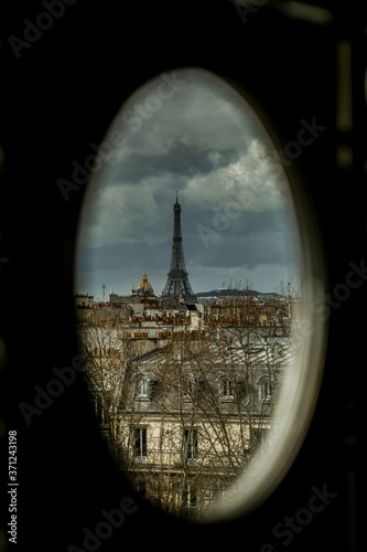 Tour Eiffel in Paris with city, Eiffel tower