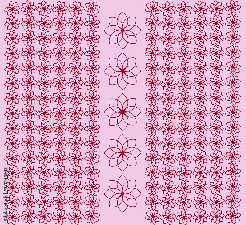 Patrón, textura de línea geométrica abstracta. patrón y texturas Flores geometricas. Papel, tapiz simple moderno, elemento gráfico monocromo