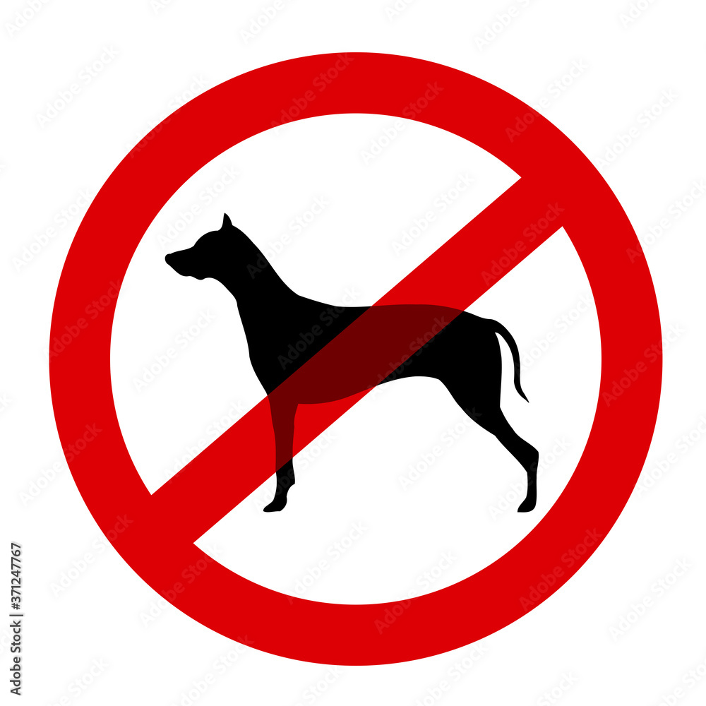 dog-is-forbidden-prohibited-and-banned-sign-and-symbol-of-pet-that-is