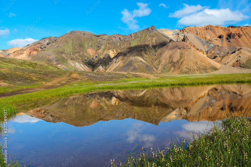 Landmannalaugar in Iceland. Amazing and Beautiful views and landscapes of Iceland. 