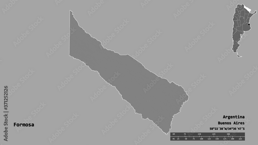 Fototapeta premium Formosa, province of Argentina, zoomed. Bilevel