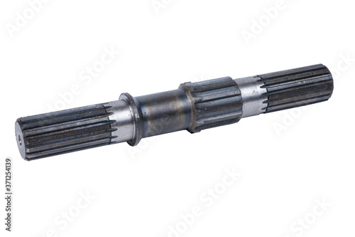 large steel shaft with splines for crawler tractor engine