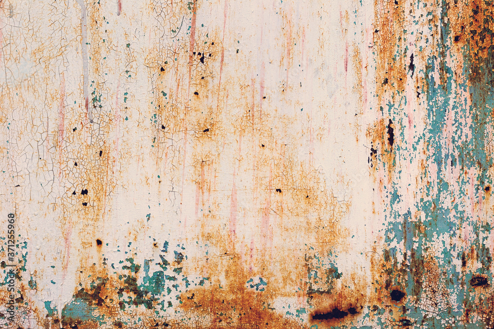 Creative bright metallic background. Flat background texture of dirty rusty metal. Bright rusty spots as the main background for a vintage scratched design Creative bright metallic background. Flat background texture of dirty rusty metal. Bright rusty spots as the main background for a vintage scratched design