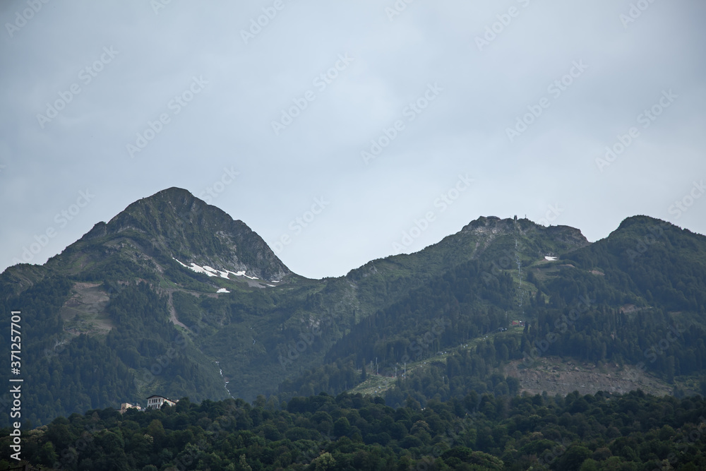 Fototapeta premium mountains and clouds
