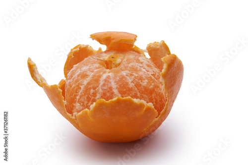 mandarin oranges on white backbground photo