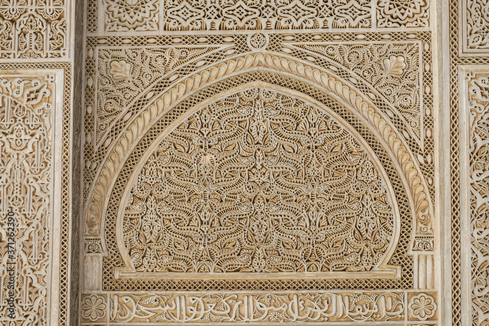 Madrasa Bou Inania, fundada por el sultán Abú Hassan Marini (1331-1351), Mequinez ,  Marruecos, Africa