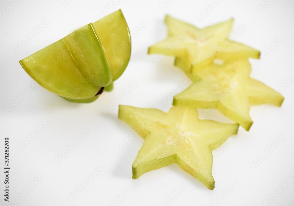 Fototapeta premium Carambola Star Fruit, averrhoa carambola, Exotic Fruit
