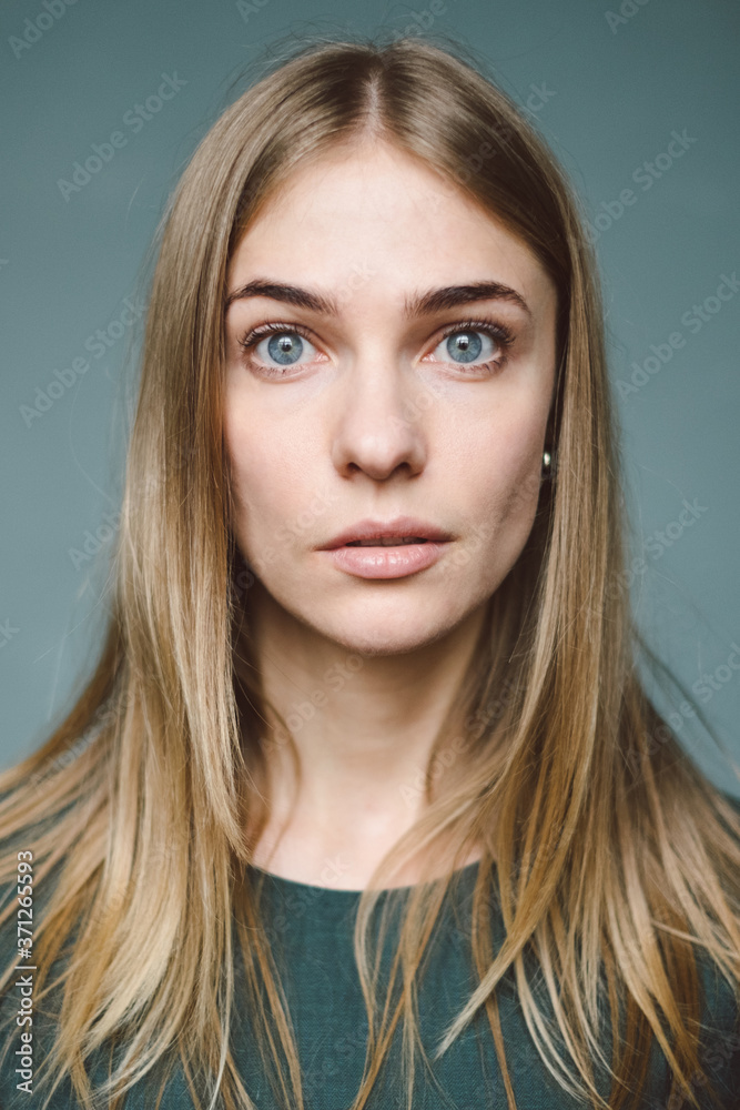 A close portrait of a girl. A close portrait of a girl.