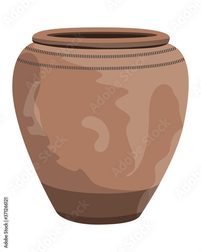 isolated jar on white background vector design