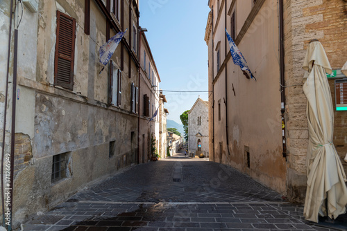 Architecture of streets and squares in the town of Montefalco © Federico