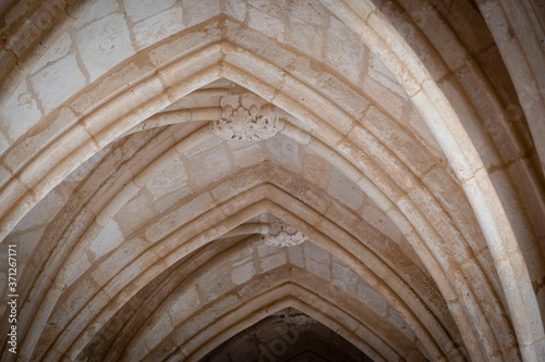 monasterio de Santa María la Real de Huerta, construido entre los siglos XII y XVI, Santa María de Huerta, Soria, comunidad autónoma de Castilla y León, Spain, Europe