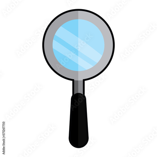 Isolated magnifying glass icon