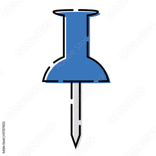 Blue pushpin icon