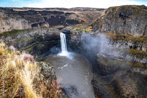 Waterfall in the Palouse Falls State Park  WA  USA