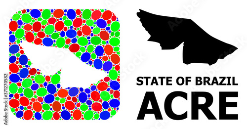 Mosaic Hole and Solid Map of Acre State