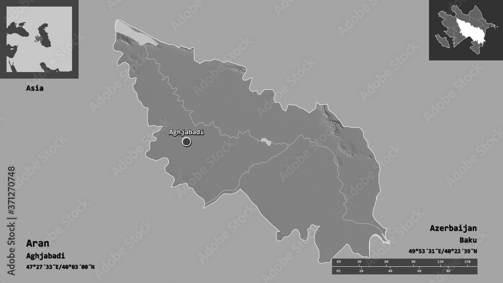 Obraz premium Aran, region of Azerbaijan,. Previews. Bilevel