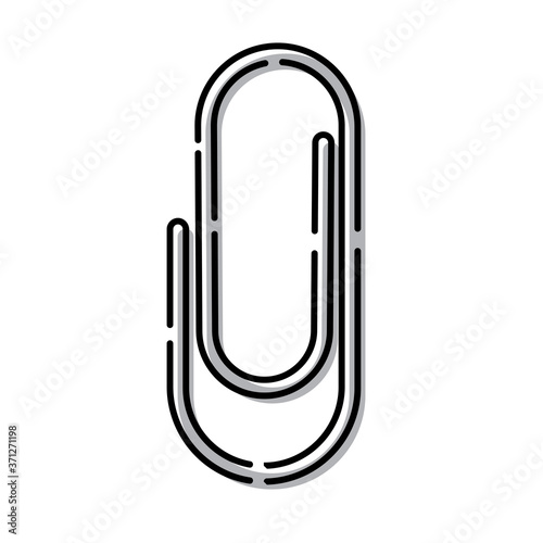 Isolated paper clip icon