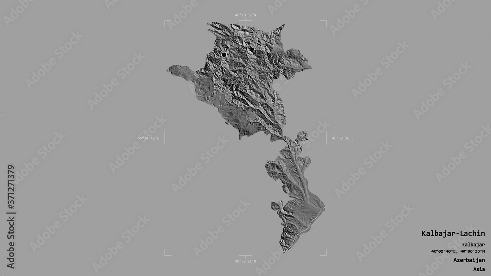 Kalbajar-Lachin - Azerbaijan. Bounding box. Bilevel Kalbajar-Lachin - Azerbaijan. Bounding box. Bilevel
