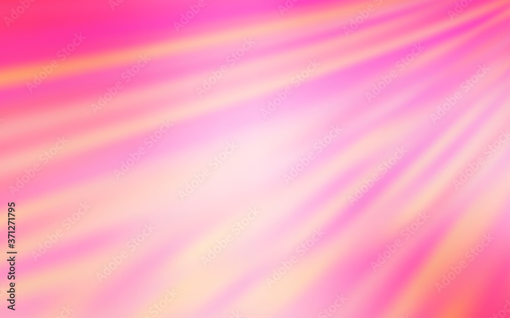 Light Pink, Yellow vector glossy abstract layout. Abstract colorful illustration with gradient. Elegant background for a brand book.