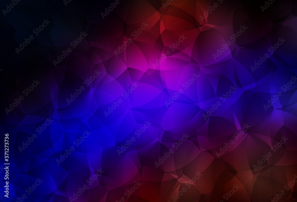 Obraz premium Dark Blue, Red vector texture with abstract forms.