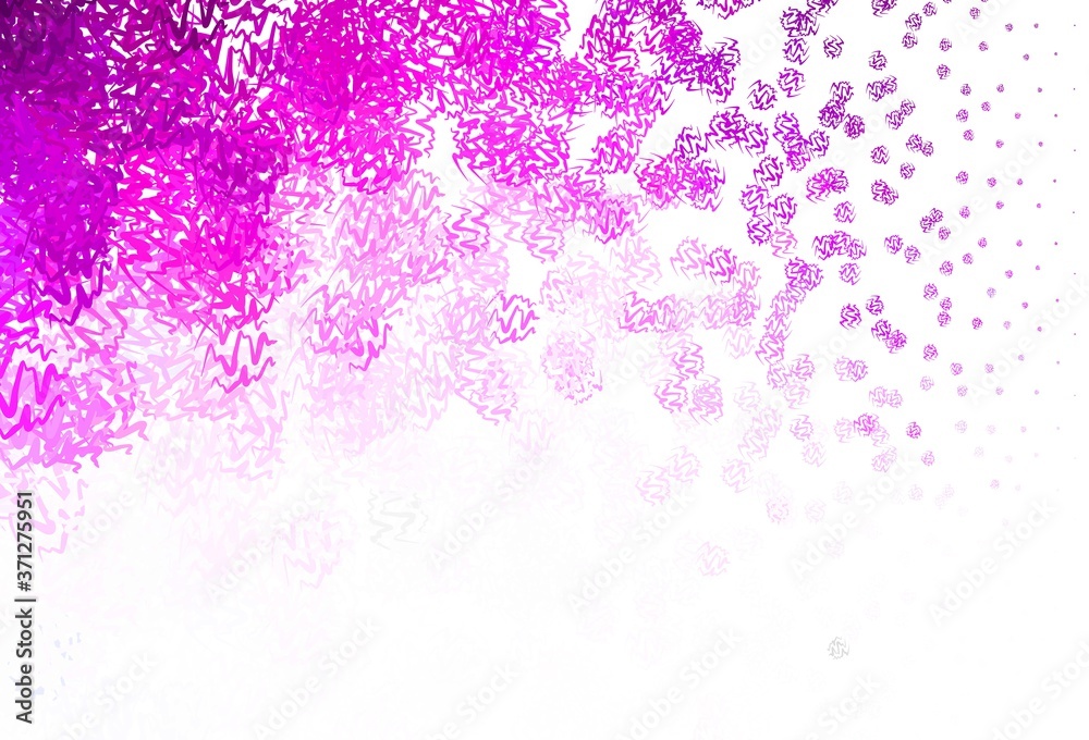 Light Purple, Pink vector texture with bent lines. Light Purple, Pink vector texture with bent lines.