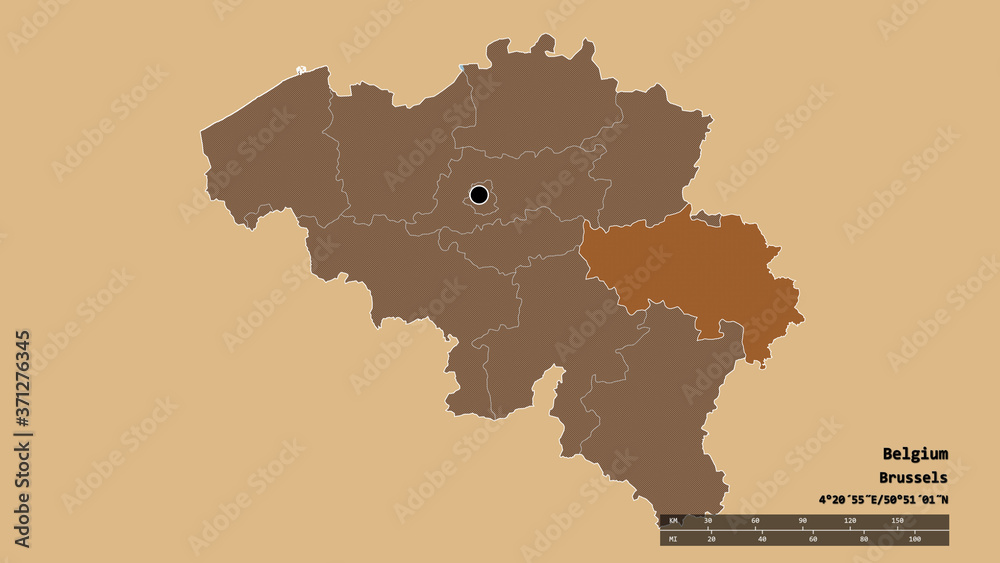 Location of Liège, province of Belgium,. Pattern