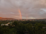 Kislovodsk, a sunset, a double rainbow