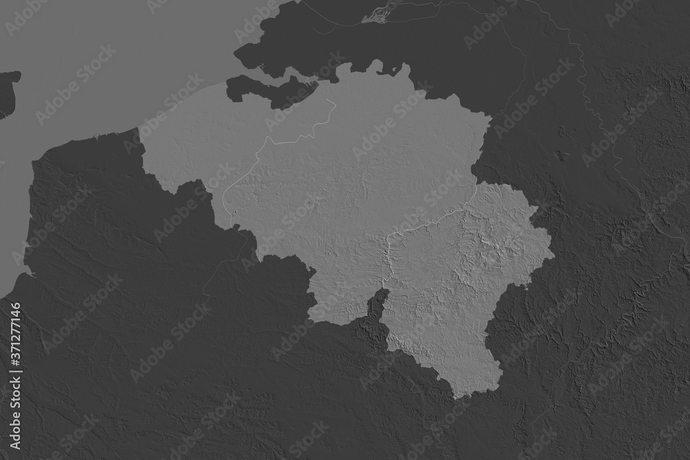 Obraz premium Belgium. Neighbourhood desaturated. Bilevel