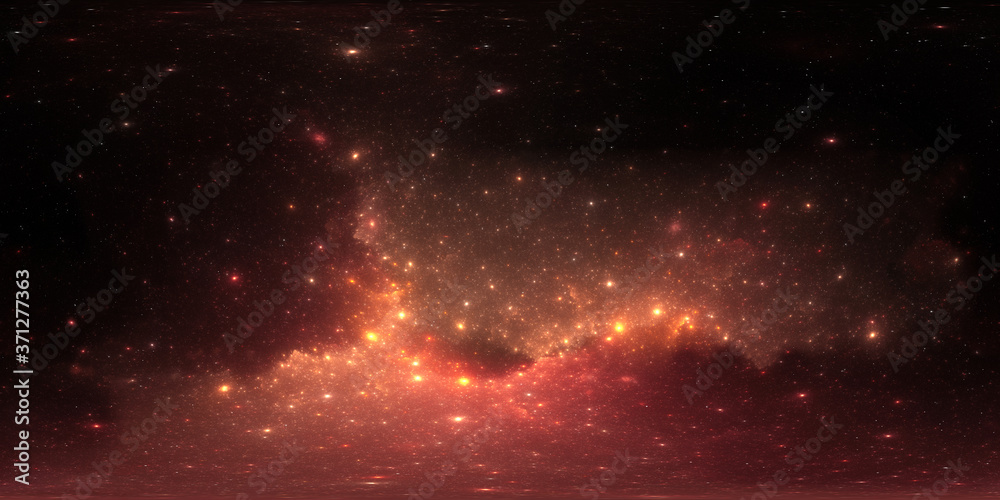360 degree space background. Mysterious structures of the interstellar molecular clouds. Extreme deep field. Panorama, environment 360° HDRI map. Equirectangular projection 360 degree space background. Mysterious structures of the interstellar molecular clouds. Extreme deep field. Panorama, environment 360° HDRI map. Equirectangular projection