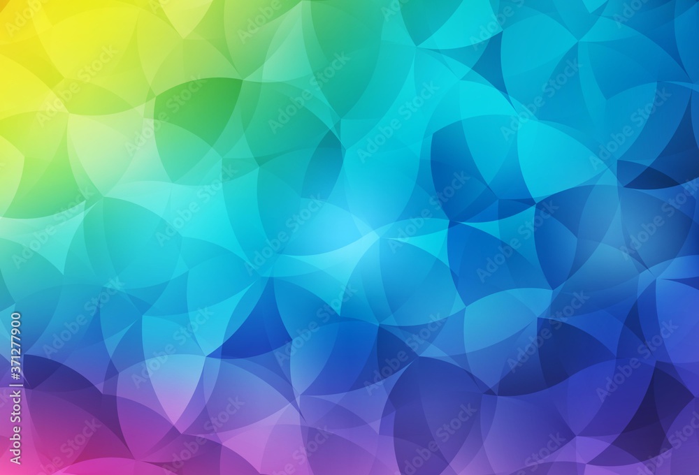 Fototapeta premium Light Multicolor vector abstract mosaic background.