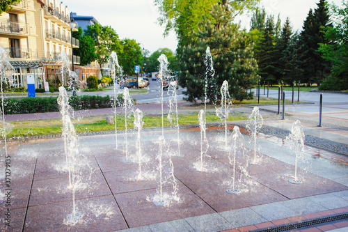 fountain in the city