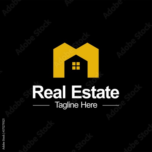 real estate company Construction Architecture Building logo template