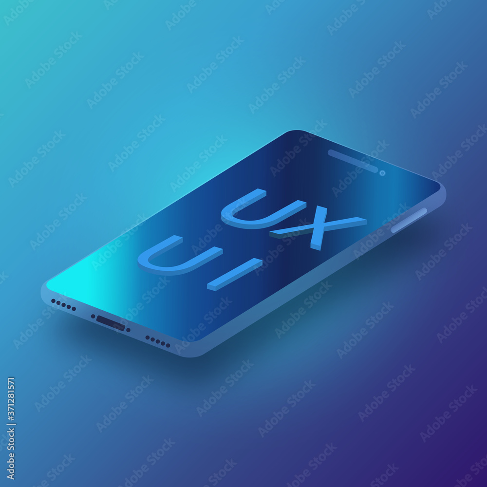 Mobile phone template. Mobile phone with a mockup of a mobile application as UX (User Experience) & UI (User Interface) application concept.vector illustration.. Mobile phone template. Mobile phone with a mockup of a mobile application as UX (User Experience) & UI (User Interface) application concept.vector illustration..