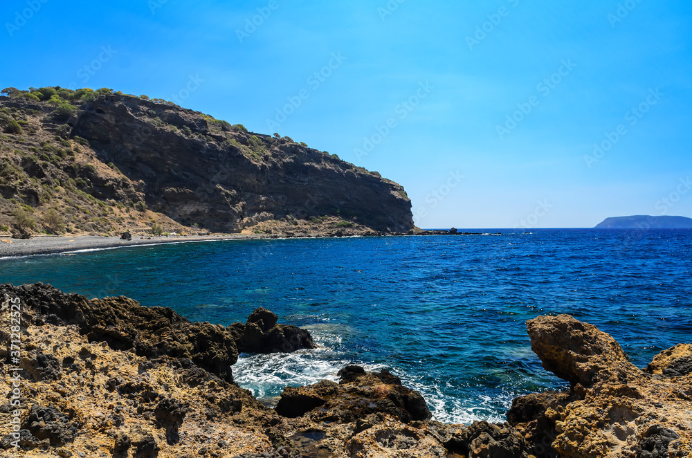 Coast of the island Nisyros . Aegean Sea. Greece