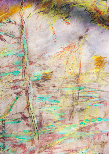 Wallpaper Mural Retro background dirty plaster stone wall. Grunge textures and backgrounds - perfect background with space for text and image Torontodigital.ca
