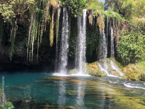 Fototapeta Naklejka Na Ścianę i Meble -  Duden Waterfalls in Antalya Turkey