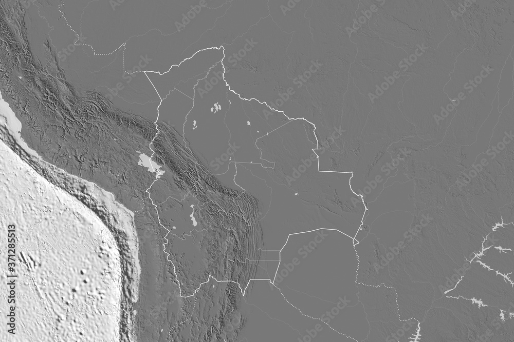 Bolivia borders. Bilevel Bolivia borders. Bilevel
