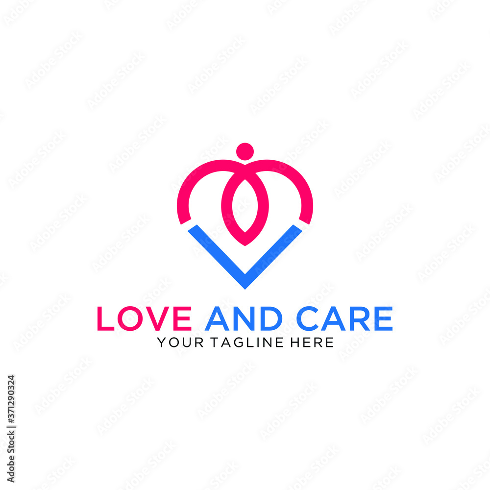 A sign of family medicine practice. Health care medical icon. Vector Illustration. Corporate brand identity vector logo design template. Isolated on white background. A sign of family medicine practice. Health care medical icon. Vector Illustration. Corporate brand identity vector logo design template. Isolated on white background.