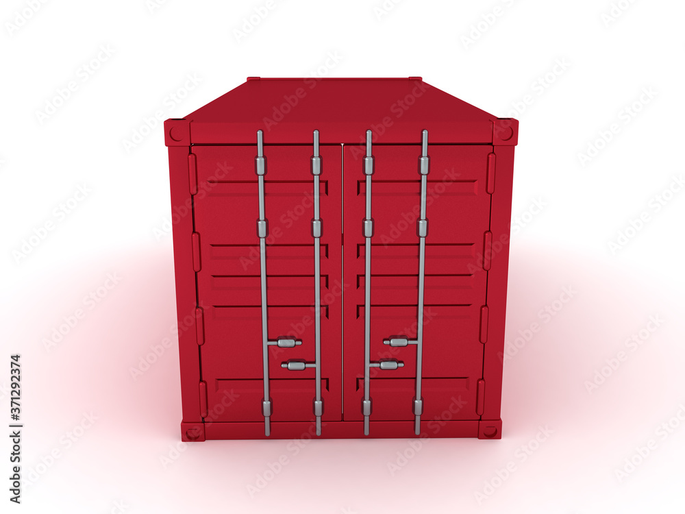 3D Rendering of cargo container 3D Rendering of cargo container