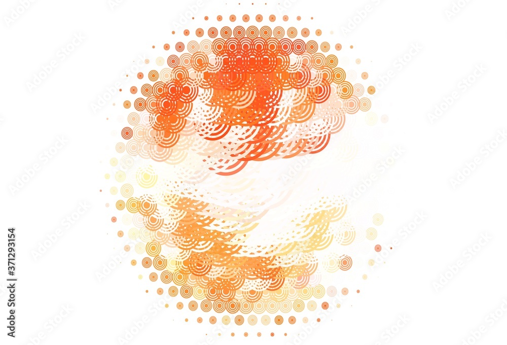 Fototapeta premium Light Red vector layout with circle shapes.