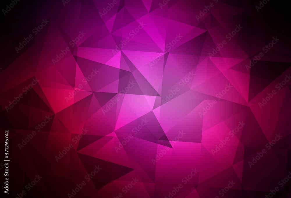 Dark Pink vector shining triangular background. Dark Pink vector shining triangular background.