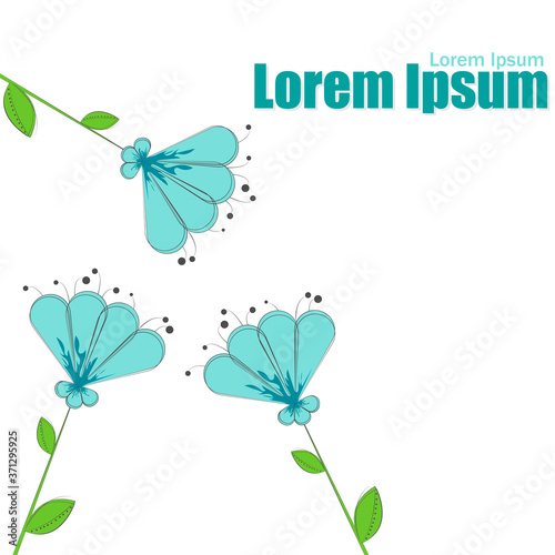 Decorating the corners of the banner with wildflowers or flowers